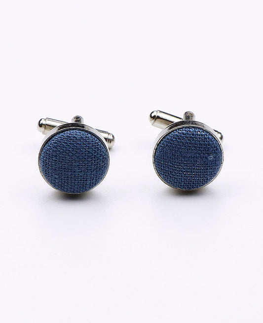 Boutons de Manchette Bleu n°8 Homme en Coton | Edgard | Unipap's