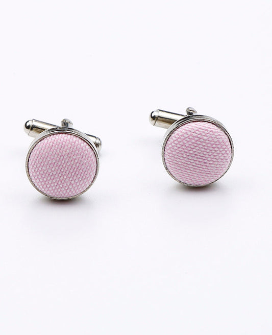 Boutons de Manchette Rose n°2 en Coton | Edgard - Unipap's