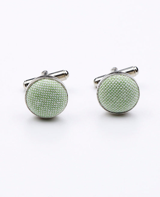 Boutons de Manchette Vert n°1 en Coton | Edgard - Unipap's