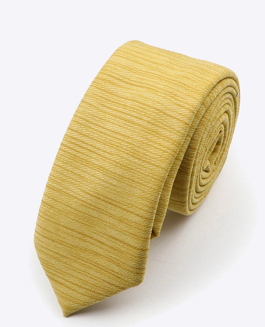 Cravate Jaune n°1 Homme en Polyester | Augustin - Unipap's