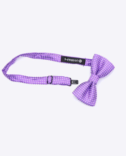Noeud Papillon Violet n°1 à Pois Enfant en Polyester | Louis - Unipap's