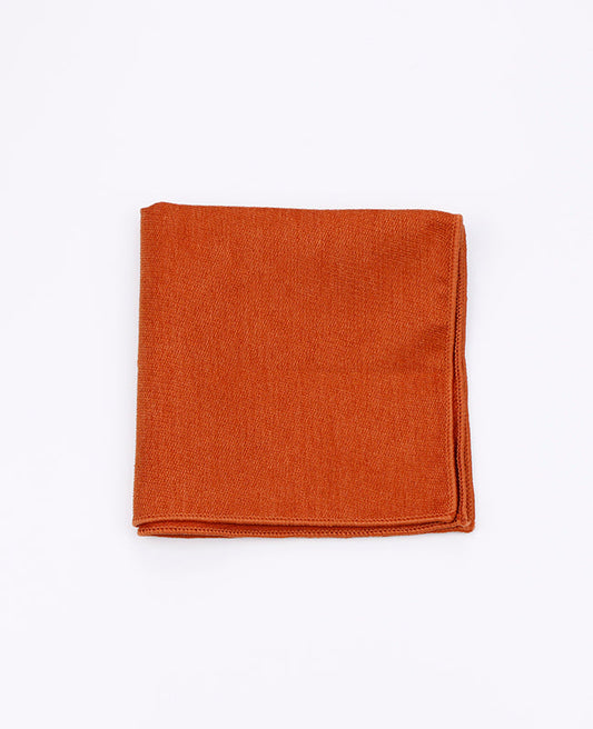 Pochette de Costume Orange n°1 en Effet Velours | Simon - Unipap's