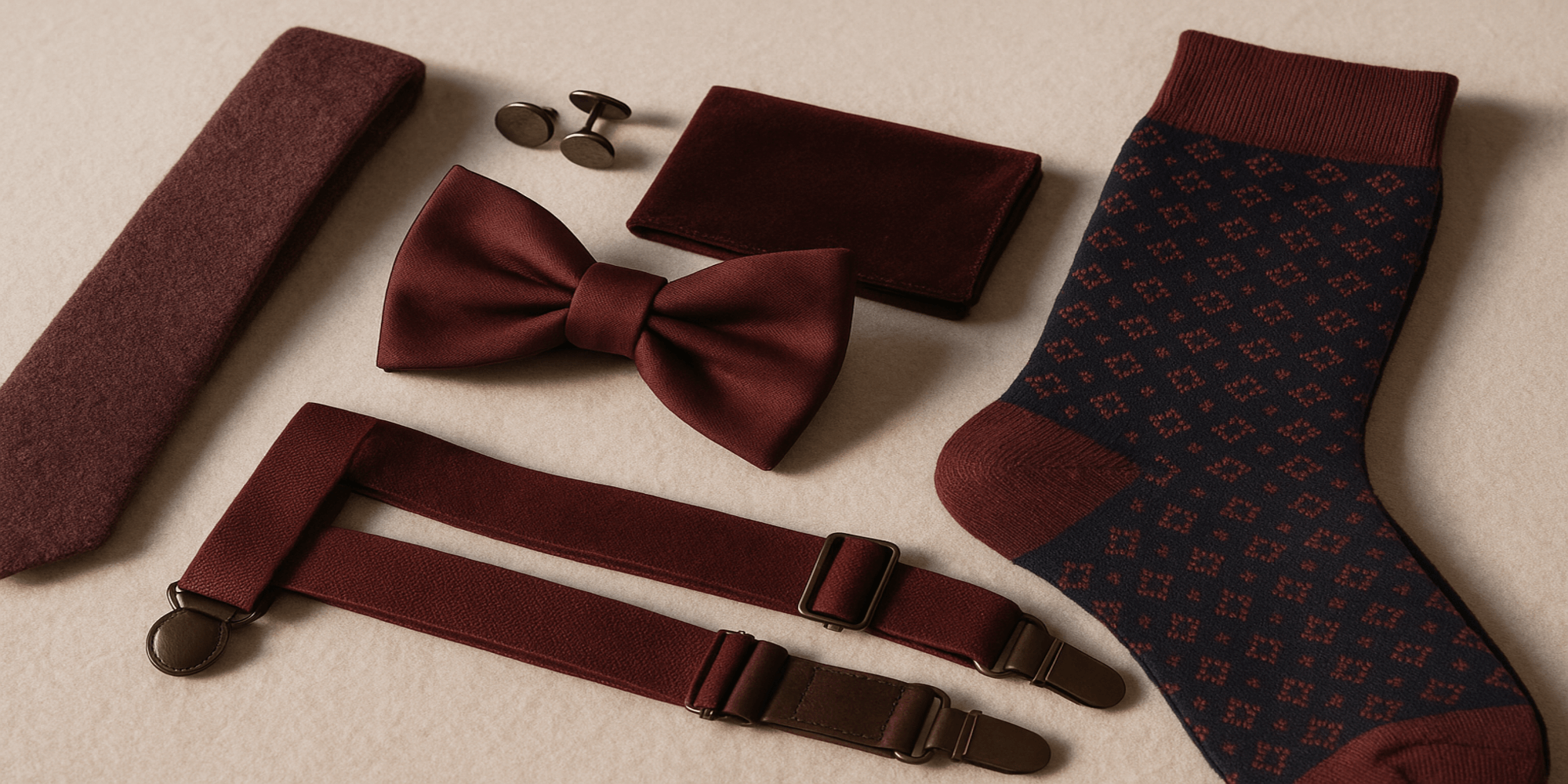 Pourquoi les accessoires de costume bordeaux sont-ils parfaits pour l’hiver ? Obrázek