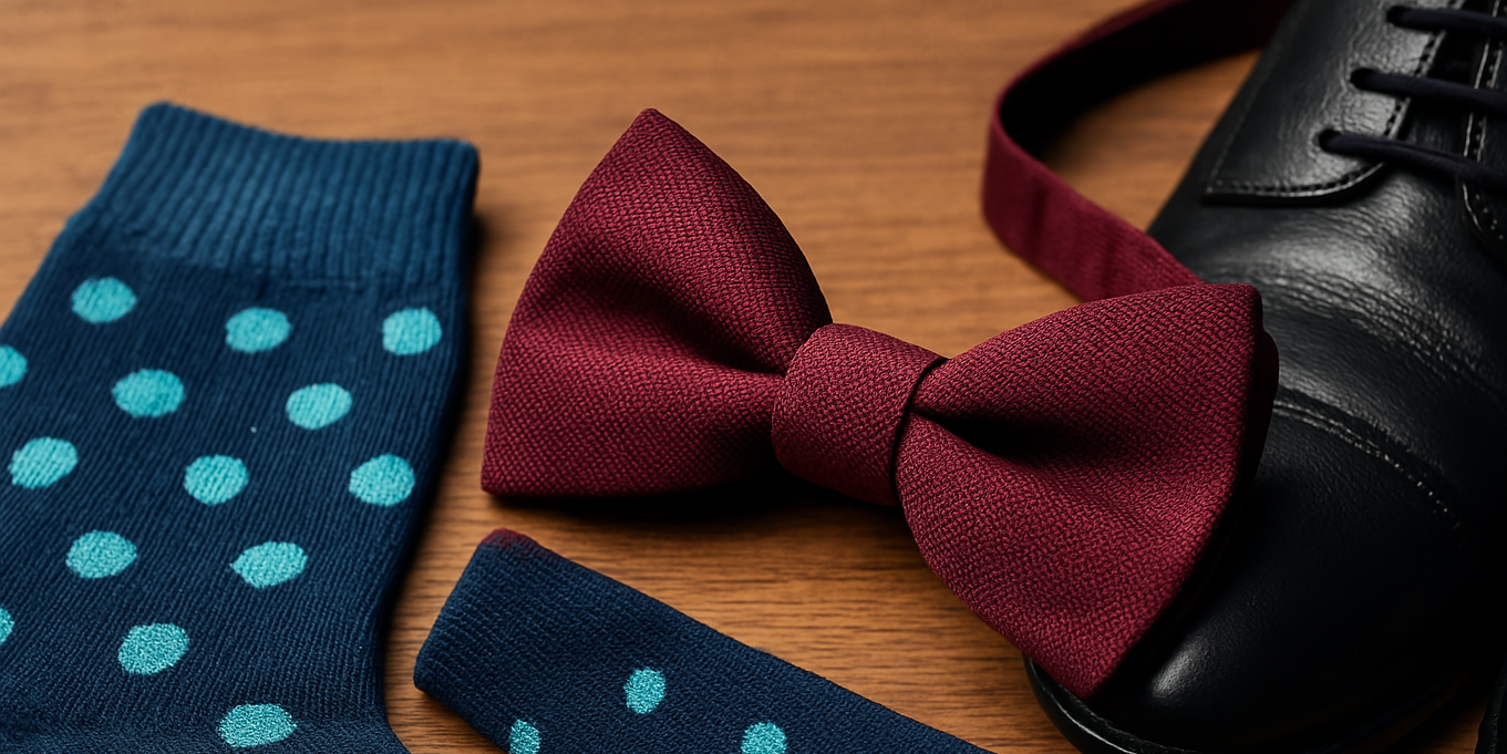 Comment assortir chaussettes et nœud papillon pour un look homme élégant Obrázek
