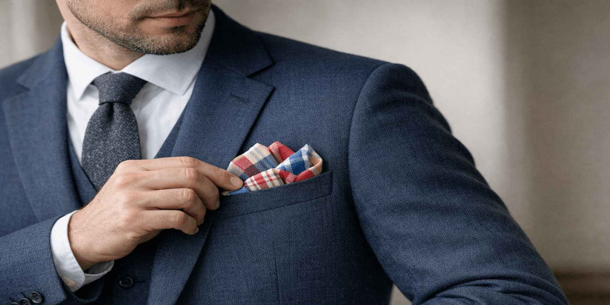Quelle pochette de costume choisir avec une chemise blanche ? Obrázek