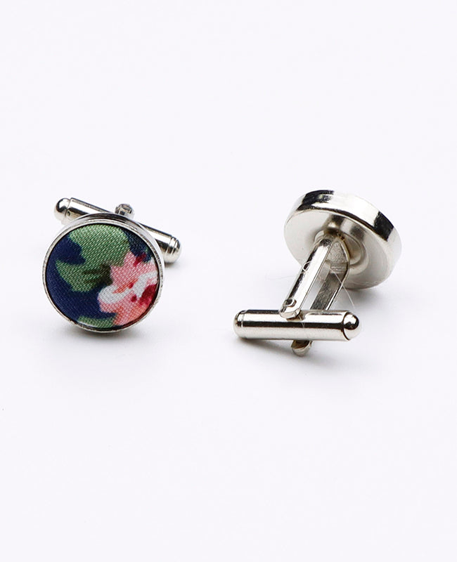 Manžetové knoflíčky Liberty Modré č. 2 v Bavlně | Charles - Unipap's