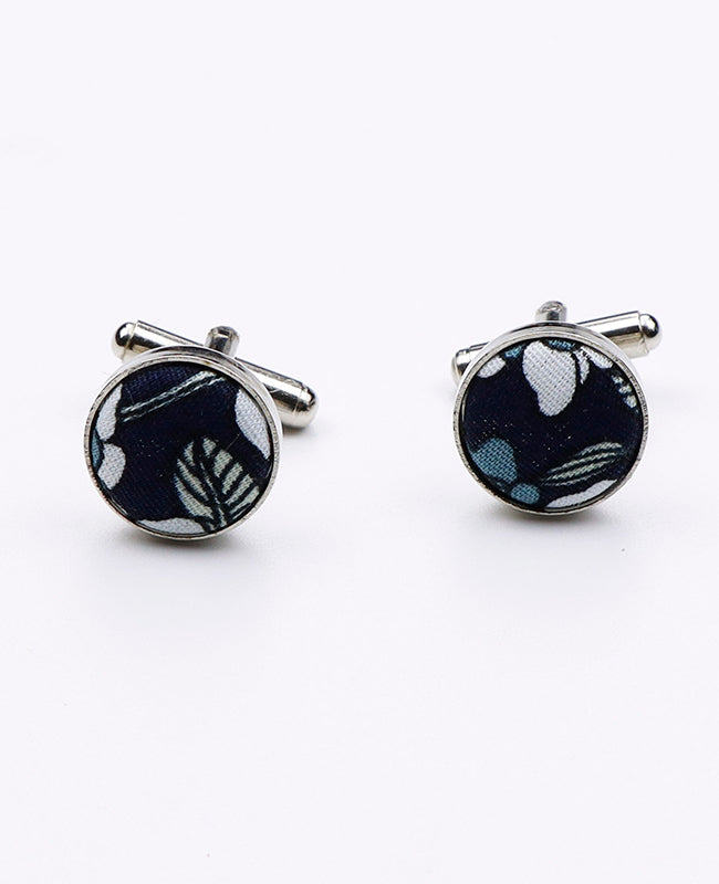 Manžetové knoflíčky Liberty Modré č.8 z Bavlny | Gaspard - Unipap's