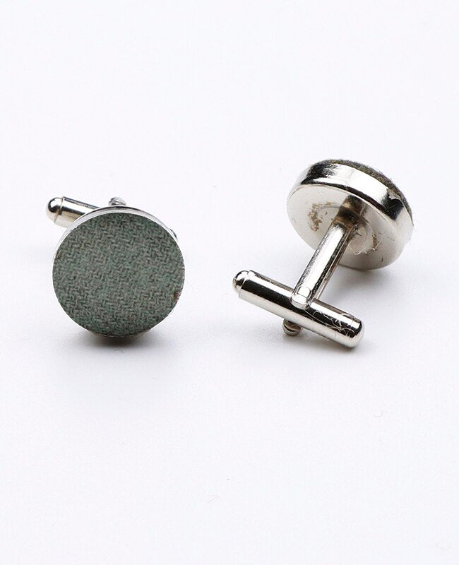 Manžetové knoflíčky Zelené č.2 z vlny | Claude - Unipap's