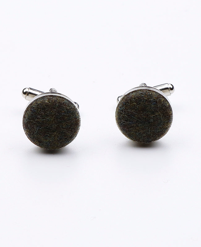 Manžetové knoflíčky Zelené č.3 z vlny | Claude - Unipap's