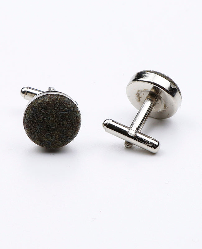 Manžetové knoflíčky Zelené č.3 z vlny | Claude - Unipap's