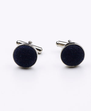 Manžetové knoflíčky Modré č. 5 z Lnu | Basile - Unipap's