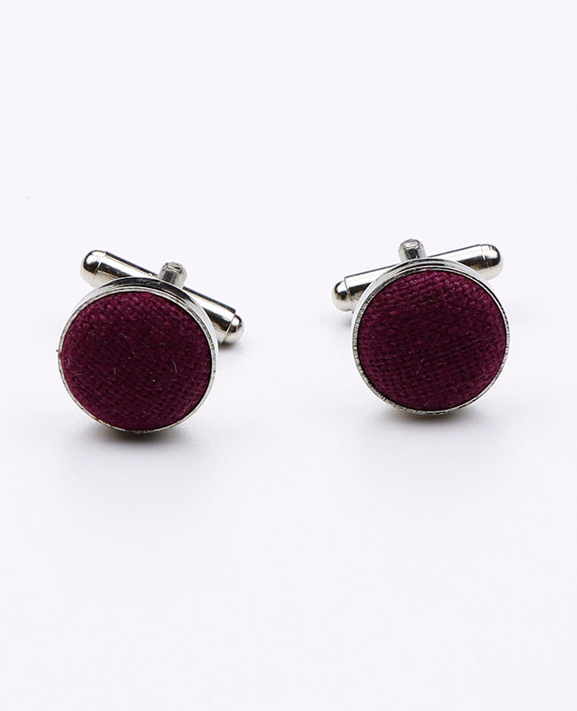 Manžetové knoflíčky Červená č. 1 v Lnu | Basile - Unipap's