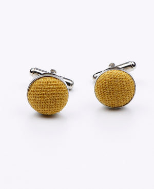 Manžetové knoflíčky Žluté č.2 v Sametovém Provedení | Simon - Unipap's