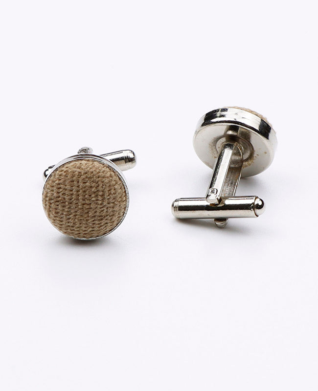 Manžetové knoflíčky Hnědé č.3 v sametovém efektu | Simon - Unipap's
