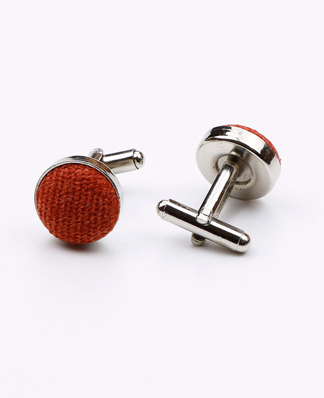 Manžetové knoflíčky Oranžový č.1 v Sametovém Efektu | Simon - Unipap's