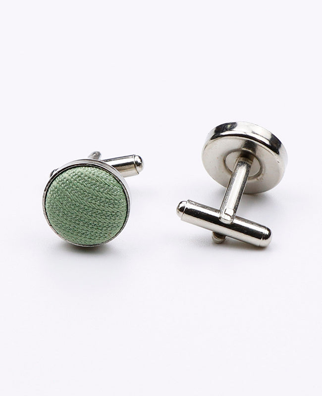 Manžetové knoflíčky Zelené č. 2 v Sametovém Efektu | Simon - Unipap's