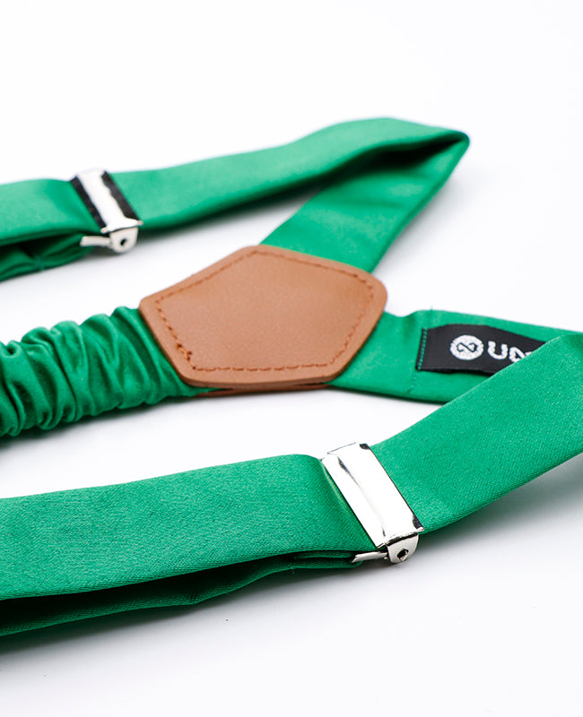 Bretelles Homme Vert n°3 en Polyester «Ernest»