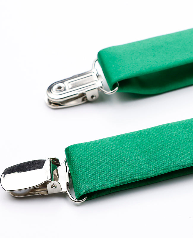 Bretelles Homme Vert n°3 en Polyester «Ernest»