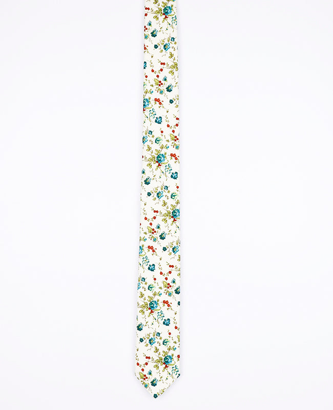 Kravata Liberty Bílá č.9 Pánská v Bavlně | Charles - Unipap's