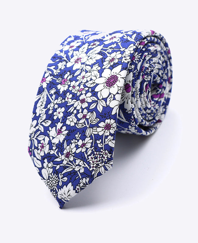 Kravata Liberty Modrá č. 1 Pánská z Bavlny | Clovis - Unipap's