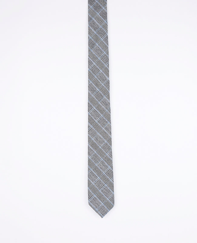 Kravata Tartan Šedá č. 1 Pánská v Bavlně | Marcel - Unipap's