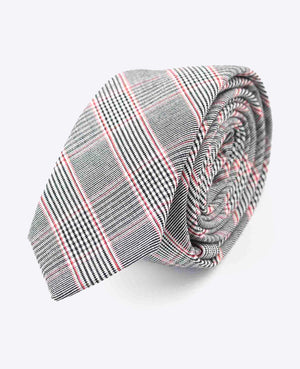 Kravata Tartan Šedá č. 2 Pánská v Bavlně | Marcel - Unipap's