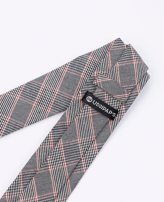 Kravata Tartan Šedá č.2 Pánská z Bavlny | Marcel - Unipap's