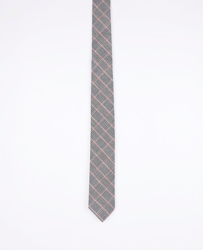 Kravata Tartan Šedá č.2 Pánská z Bavlny | Marcel - Unipap's