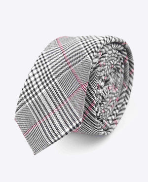 Kravata Tartan Šedý č. 3 Pánská v Bavlně | Marcel - Unipap's