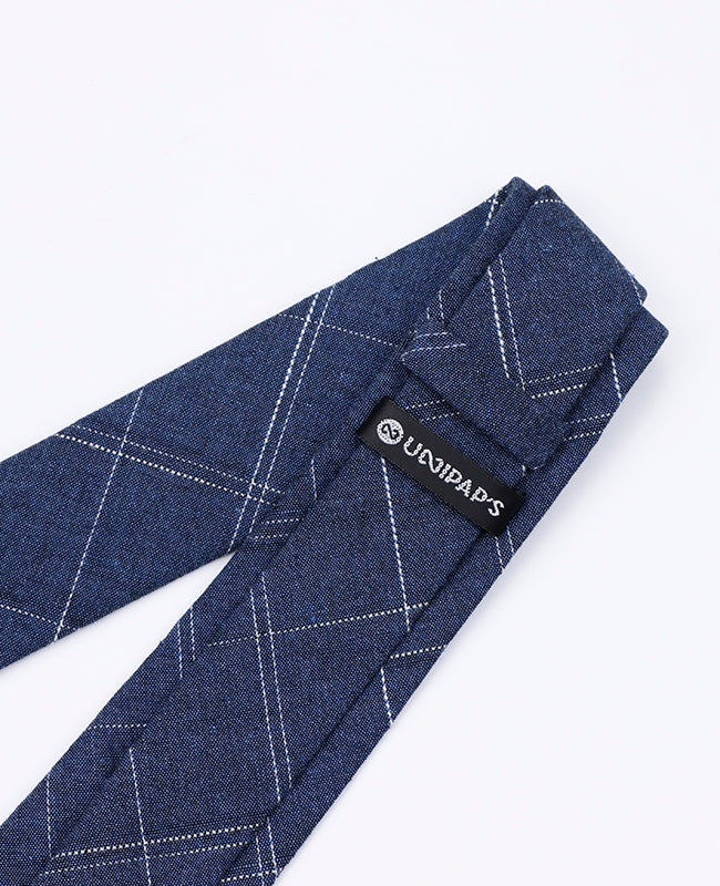 Kravata Tartan Modrá Pánská z Bavlny | Marcel - Unipap's