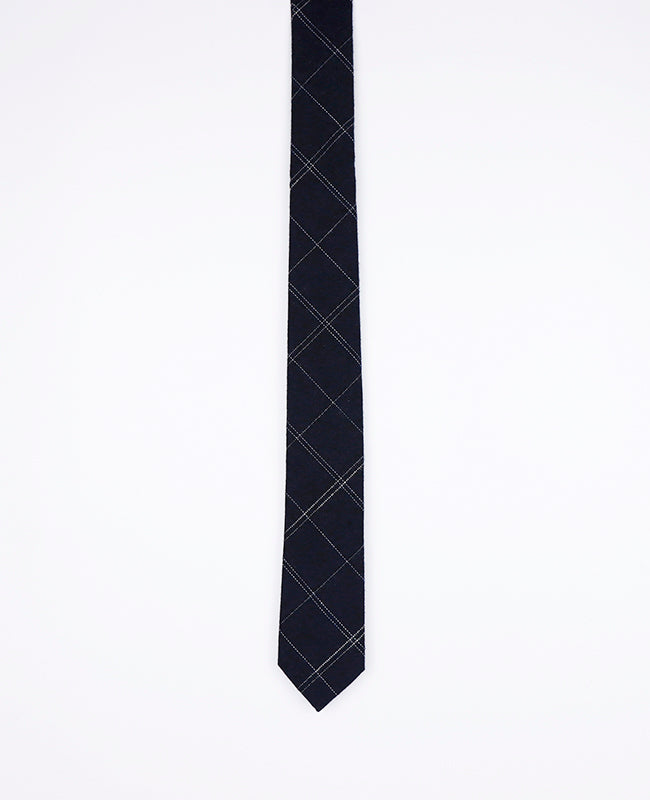 Kravata Tartan Černá č. 1 Pánská z Bavlny | Marcel - Unipap's