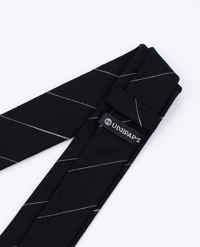Kravata Tartan Černá č.2 Pánská z Bavlny | Marcel - Unipap's