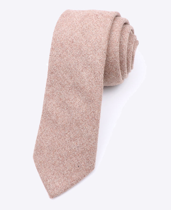 Kravata Béžová č.1 Pánská z Vlny | Claude - Unipap's