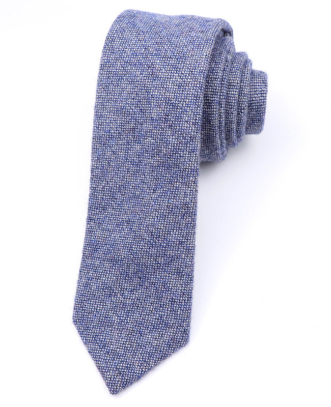Kravata Tartan Modrá č.2 Pánská ve Vlně «Norbert»