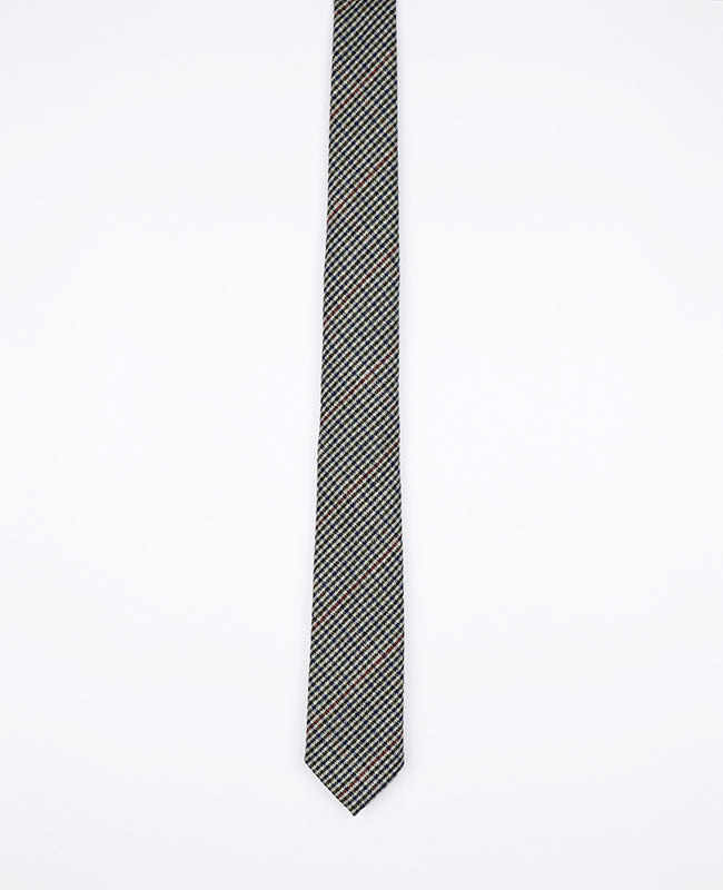 Kravata Tartan šedá č.9 pánská vlněná | Nobert - Unipap's