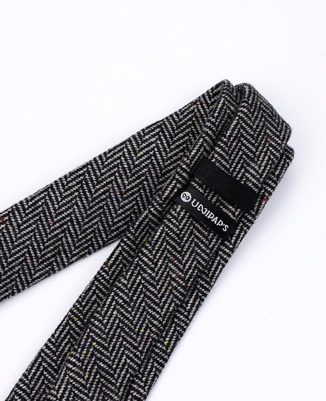 Kravata Tartan šedá č.1 pánská vlněná | Norbert - Unipap's