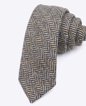 Kravata Tartan Šedá č. 2 Pánská z Vlny | Norbert - Unipap's