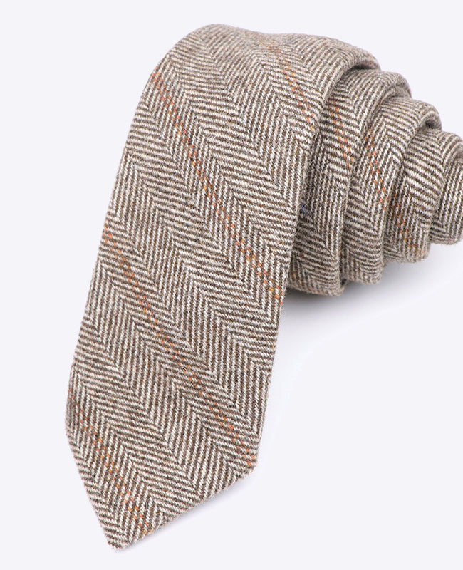 Kravata Tartan Šedá č. 3 Pánská vlněná | Norbert - Unipap's