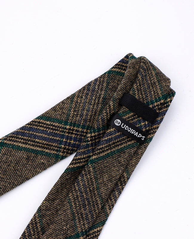 Kravata Tartan Šedá č. 5 Pánská z Vlny | Norbert - Unipap's