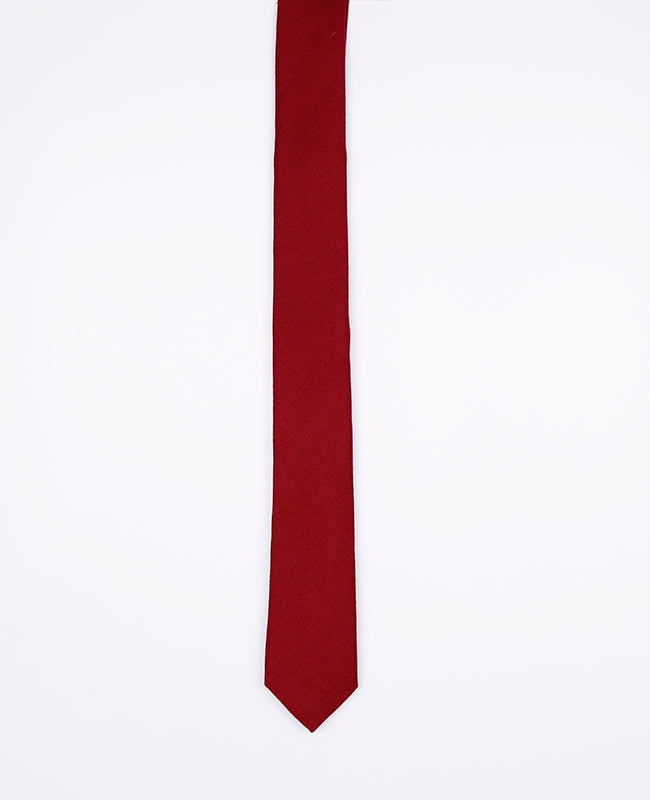 Kravata Červená č.2 Pánská z Lnu | Basile - Unipap's