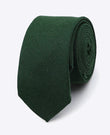 Kravata zelená č. 2 pánská z lnu | Basile - Unipap's