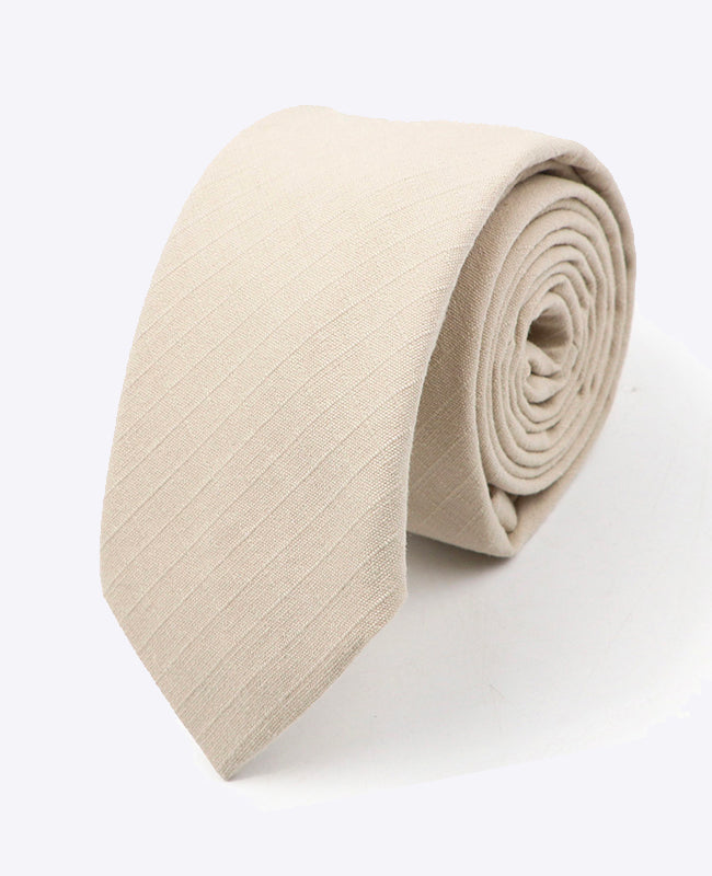 Kravata Béžová z Bavlny | Oscar - Unipap's