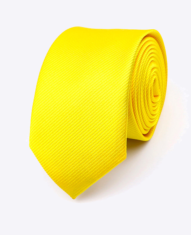 Kravata žlutá č. 1 pánská polyesterová | Lucien - Unipap's