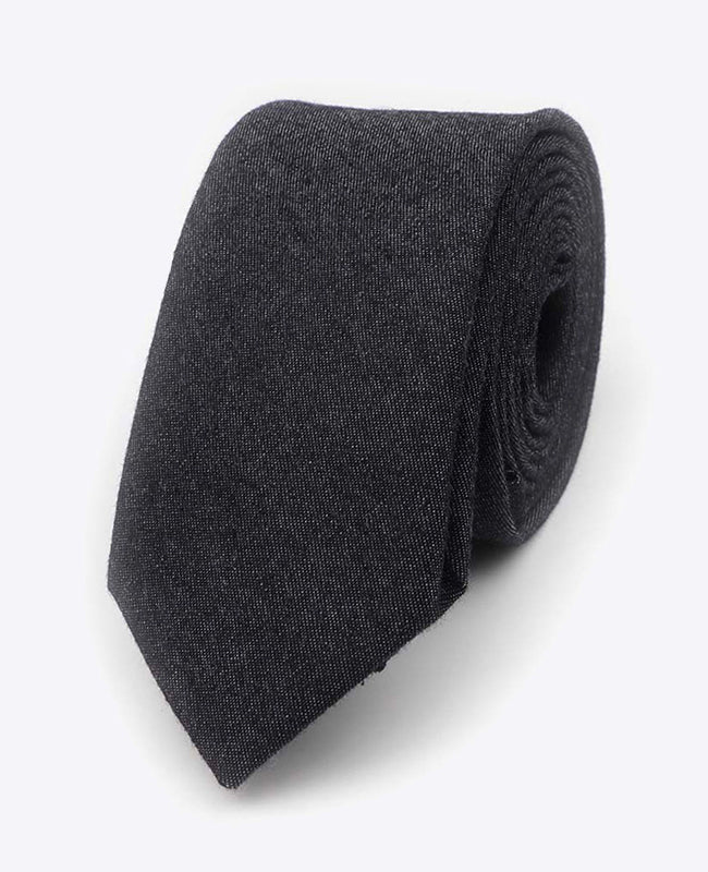 Kravata Černá Pánská z Bavlny | Edgard - Unipap's