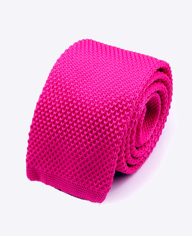 Kravata Růžová č.1 Pánská v Úpletu «Léon»