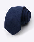 Kravata Modrá č. 1 pro muže v sametovém efektu «Simon»