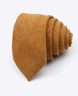Kravata Hnědá č. 1 pro muže v efektu sametu «Simon»