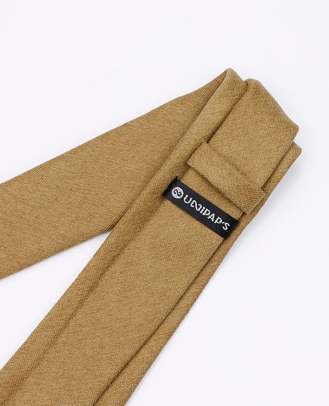 Kravata Hnědá č.3 Pánská v Semišovém Efektu «Simon»