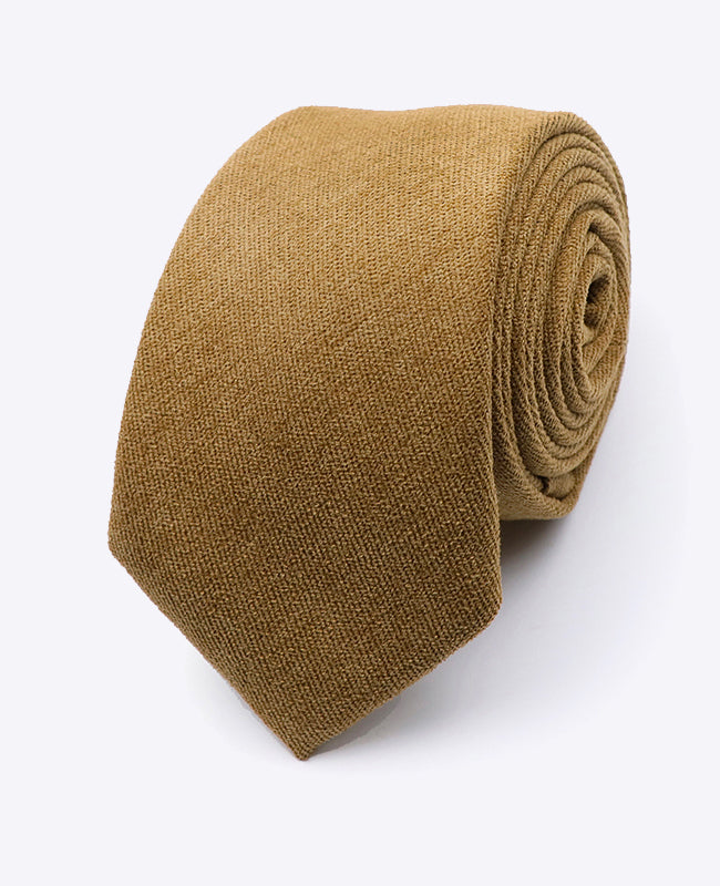 Kravata Hnědá č.4 Pánská v Sametovém Efektu | Simon - Unipap's