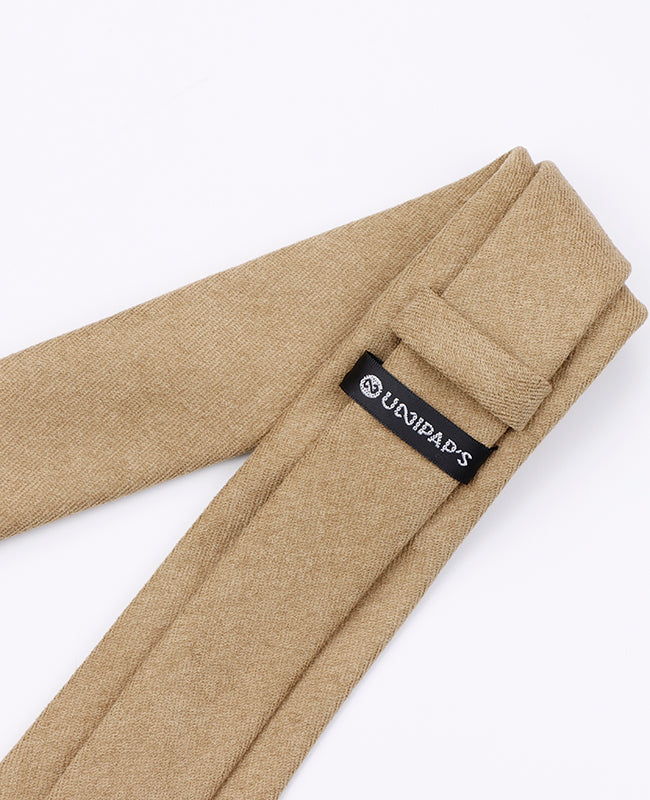 Kravata Hnědá č.4 Pánská v Sametovém Efektu «Simon»